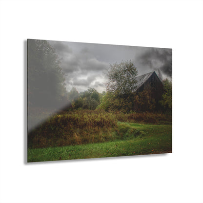 U R There Photography Day of Grey Rustic Farmhouse Acrylic Wall Print