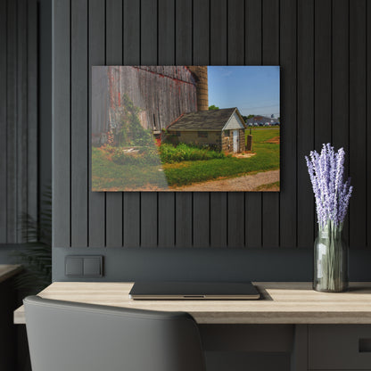 U R There Photography Marlette Red V Rustic Farmhouse Acrylic Wall Print