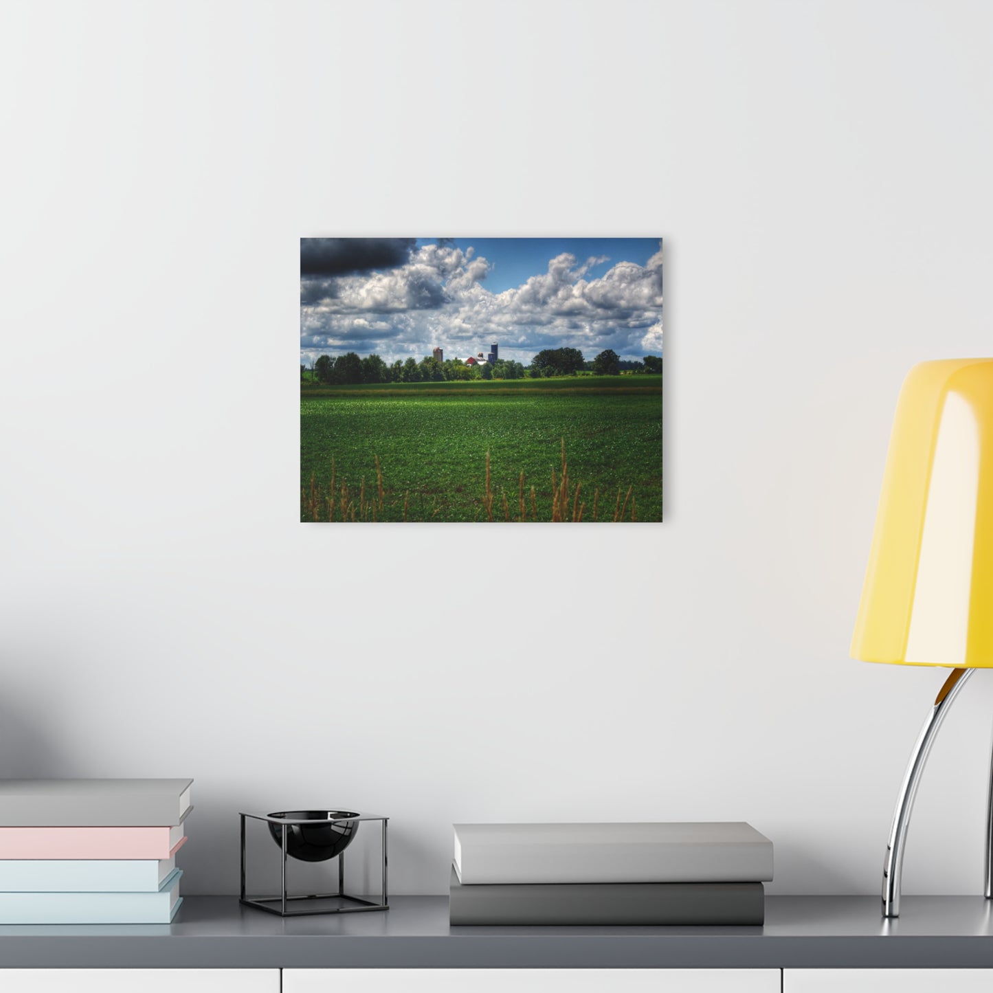 U R There Photography Farm from a Distance Rustic Farmhouse Acrylic Wall Print