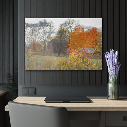U R There Photography Bowers Hidden Red Rustic Farmhouse Acrylic Wall Print