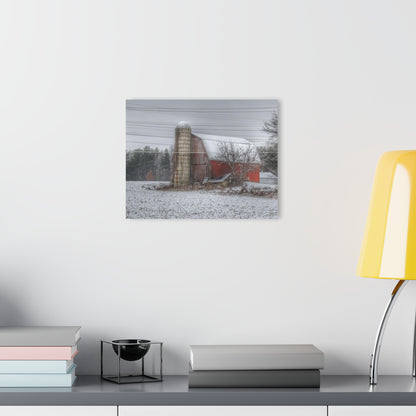U R There Photography Arbela Road Red Rustic Farmhouse Acrylic Wall Print