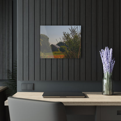 U R There Photography Clifford Hidden Grey Rustic Farmhouse Acrylic Wall Print