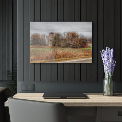 U R There Photography Burnside Road Grey II Rustic Farmhouse Acrylic Wall Print
