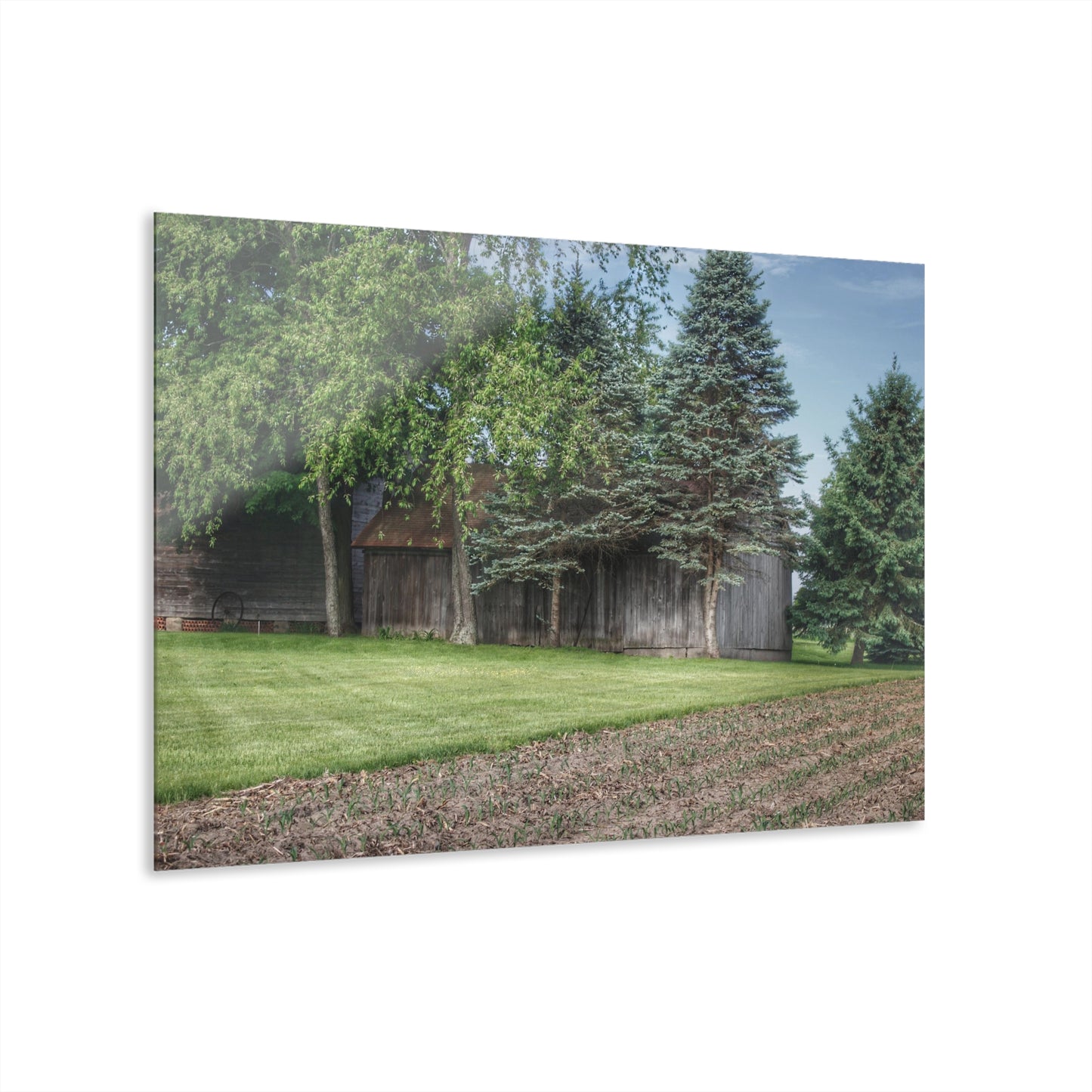 U R There Photography Barkley Road Greys II Rustic Farmhouse Acrylic Wall Print