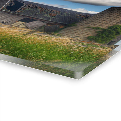 U R There Photography Millington Forgotten Grey Rustic Farmhouse Acrylic Wall Print