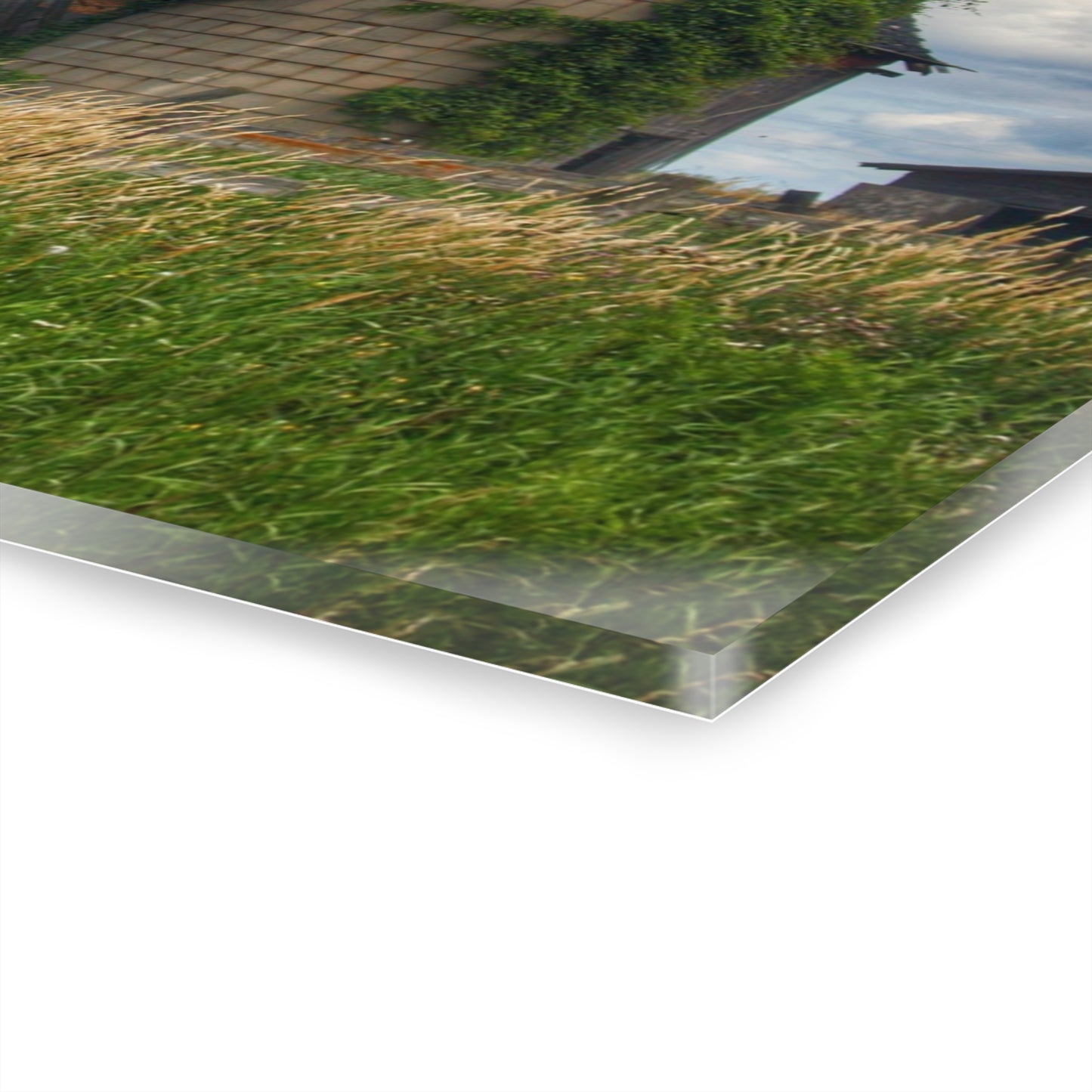 U R There Photography Millington Forgotten Grey Rustic Farmhouse Acrylic Wall Print