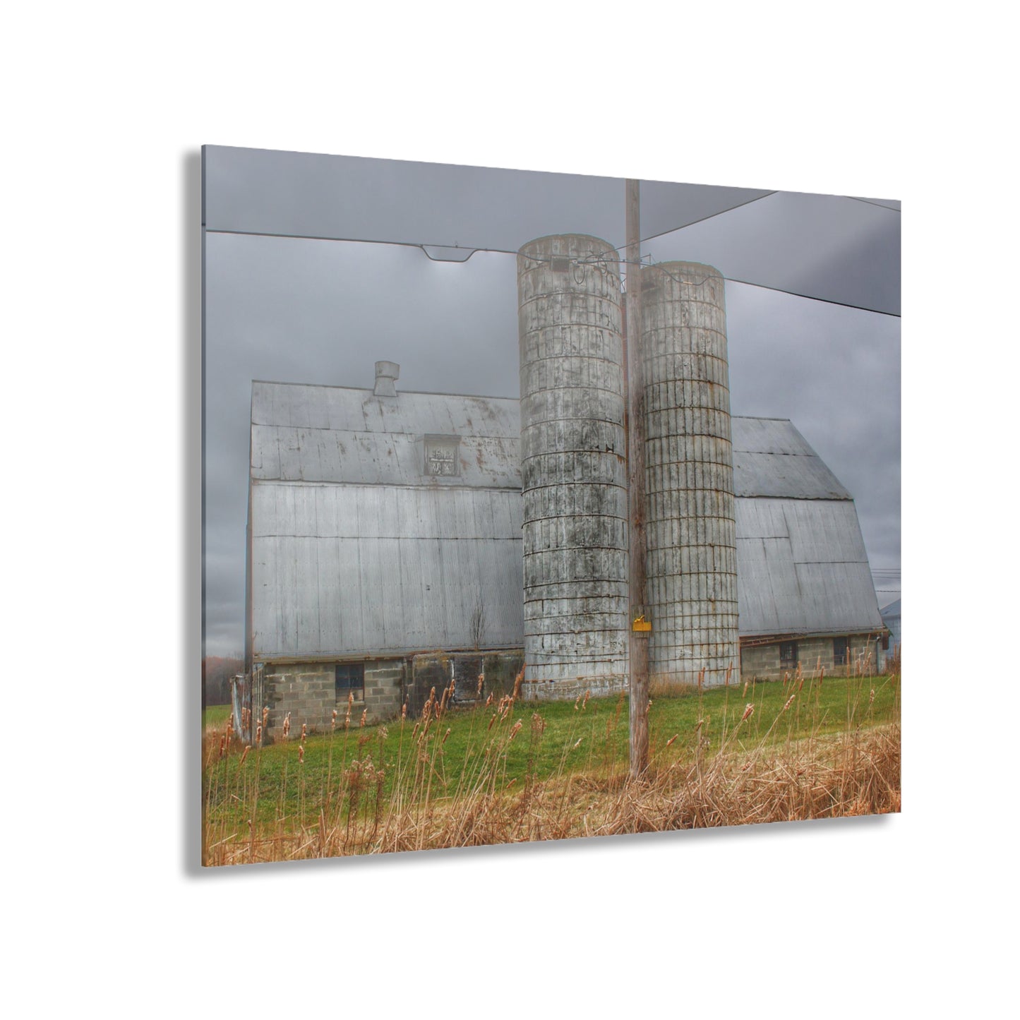 U R There Photography Daley Road Grey II Rustic Farmhouse Acrylic Wall Print