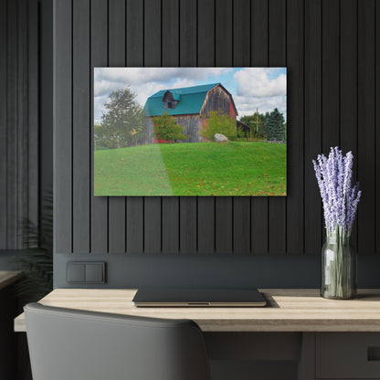 U R There Photography Frances Road Old Red II Rustic Farmhouse Acrylic Wall Print