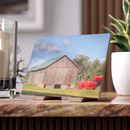 U R There Photography Kingston Road Grey Rustic Farmhouse Decorative Ceramic Tile