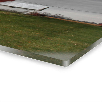 U R There Photography Mills Road Red I Rustic Farmhouse Acrylic Wall Print