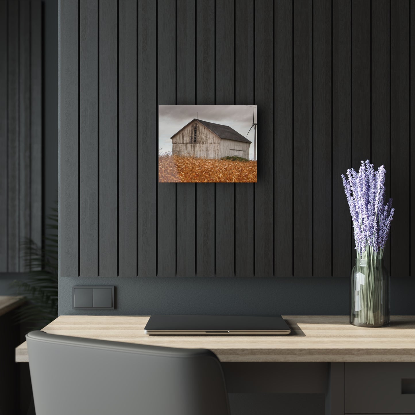 U R There Photography Merry Road Grey Rustic Farmhouse Acrylic Wall Print