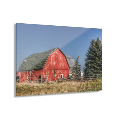 U R There Photography Elmwood Road Red III Rustic Farmhouse Acrylic Wall Print