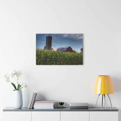 U R There Photography Above the Corn on Tuscola Road Rustic Farmhouse Acrylic Wall Print