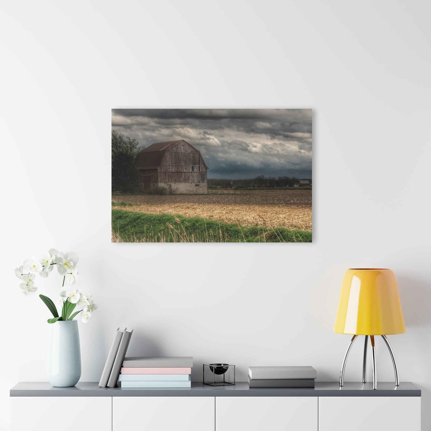 U R There Photography Sandusky Grey I Rustic Farmhouse Acrylic Wall Print