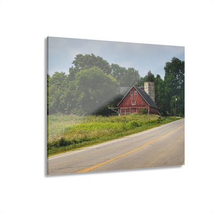 U R There Photography Metamora Red II Rustic Farmhouse Acrylic Wall Print