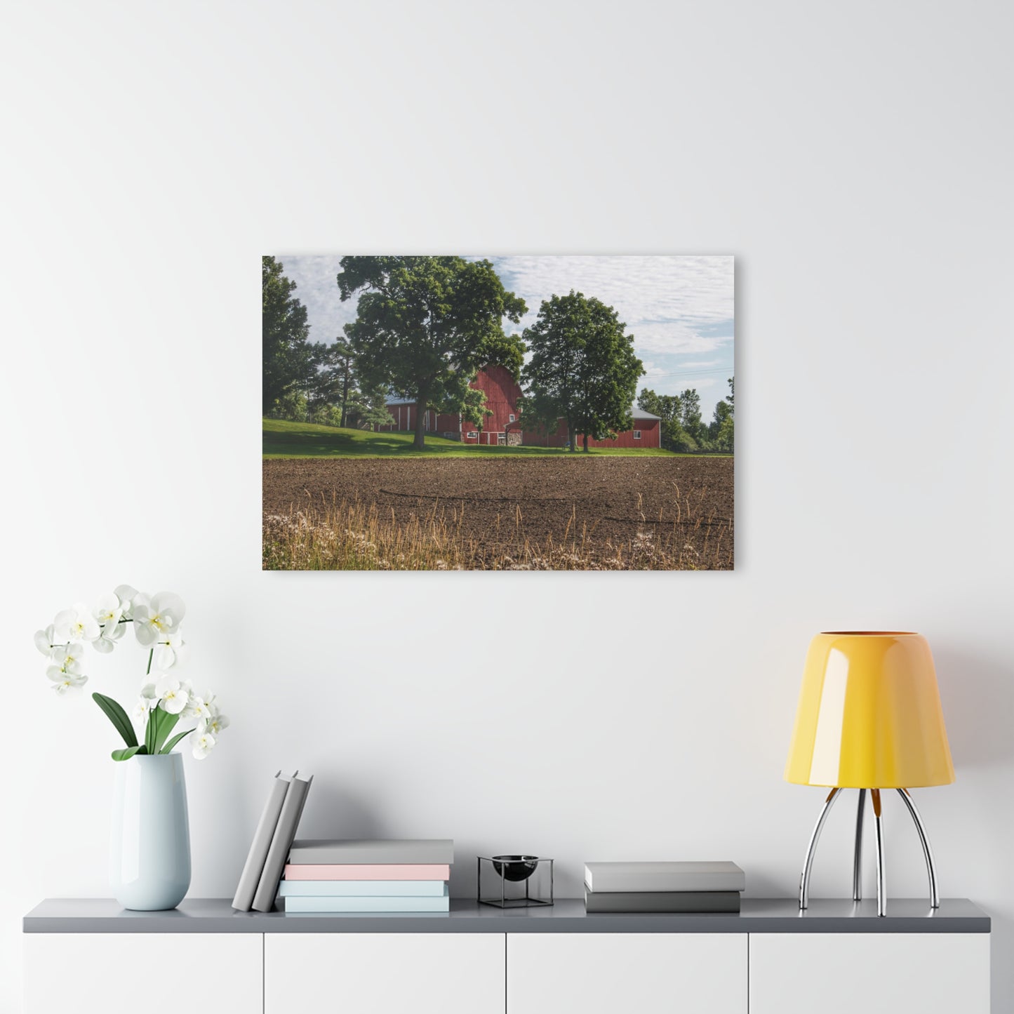 U R There Photography Catlin Road Red II Rustic Farmhouse Acrylic Wall Print