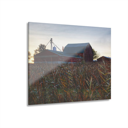 U R There Photography Haines Road Hidden Reds Rustic Farmhouse Acrylic Wall Print