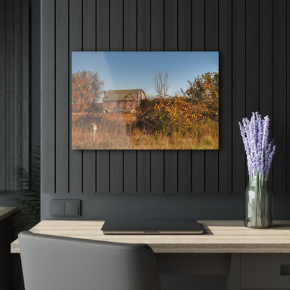U R There Photography Clothier Road Red I Rustic Farmhouse Acrylic Wall Print