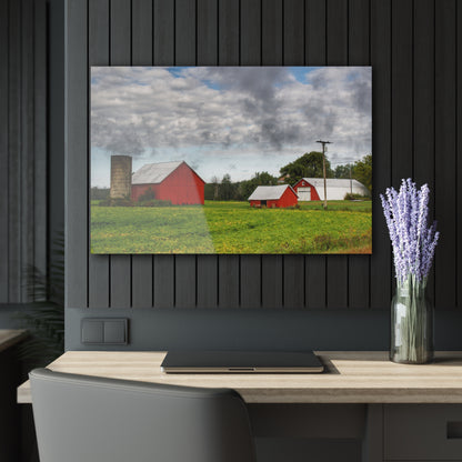 U R There Photography Kingston Road Trio II Rustic Farmhouse Acrylic Wall Print