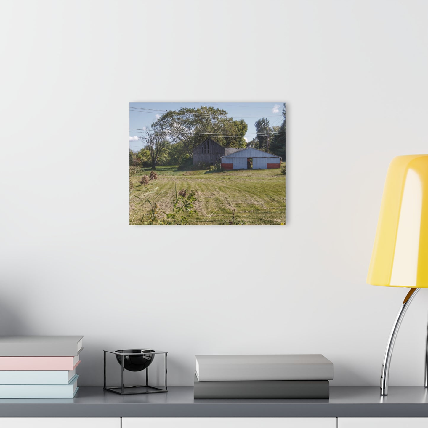 U R There Photography Havens Road Grey Rustic Farmhouse Acrylic Wall Print