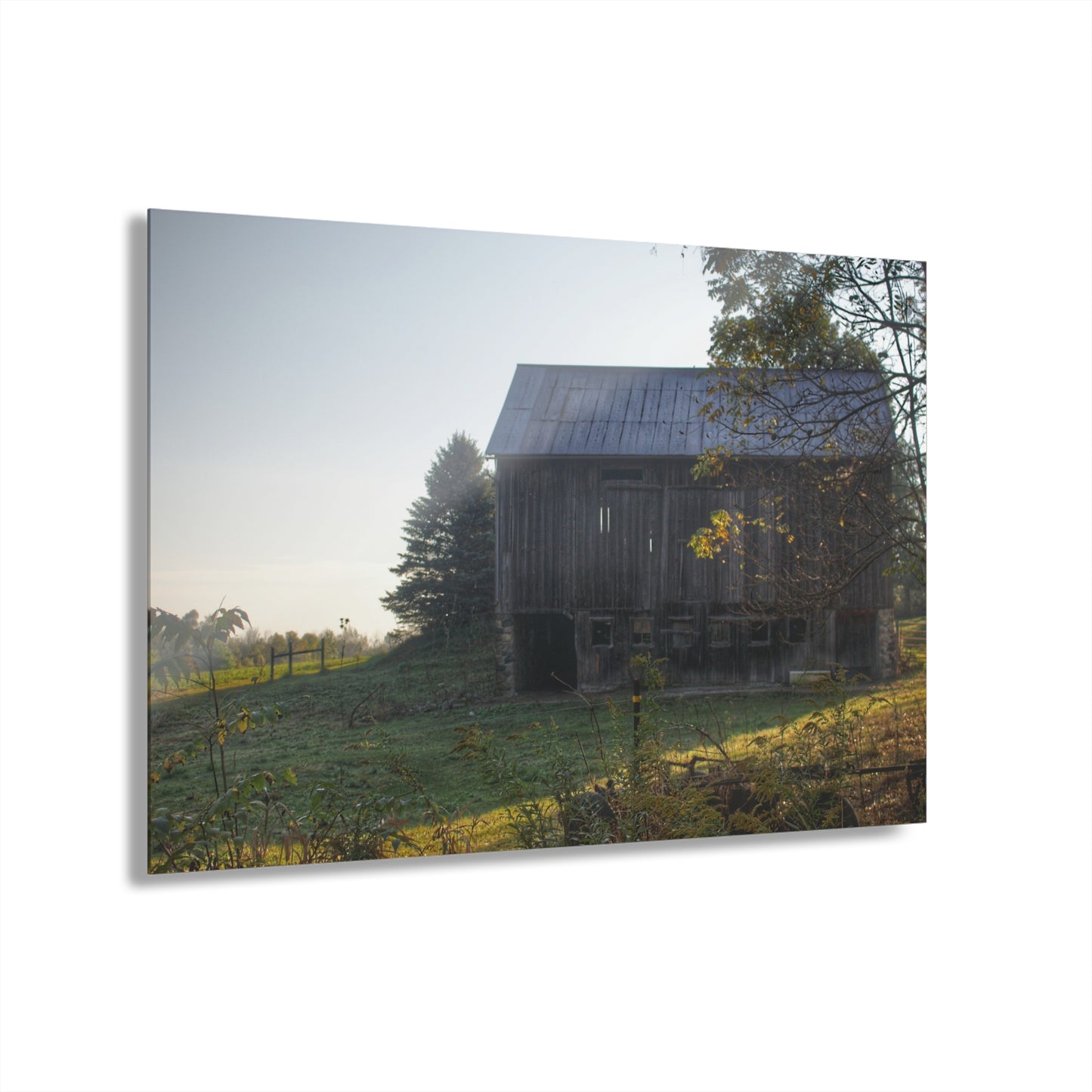 U R There Photography Summers Road Old Grey Rustic Farmhouse Acrylic Wall Print