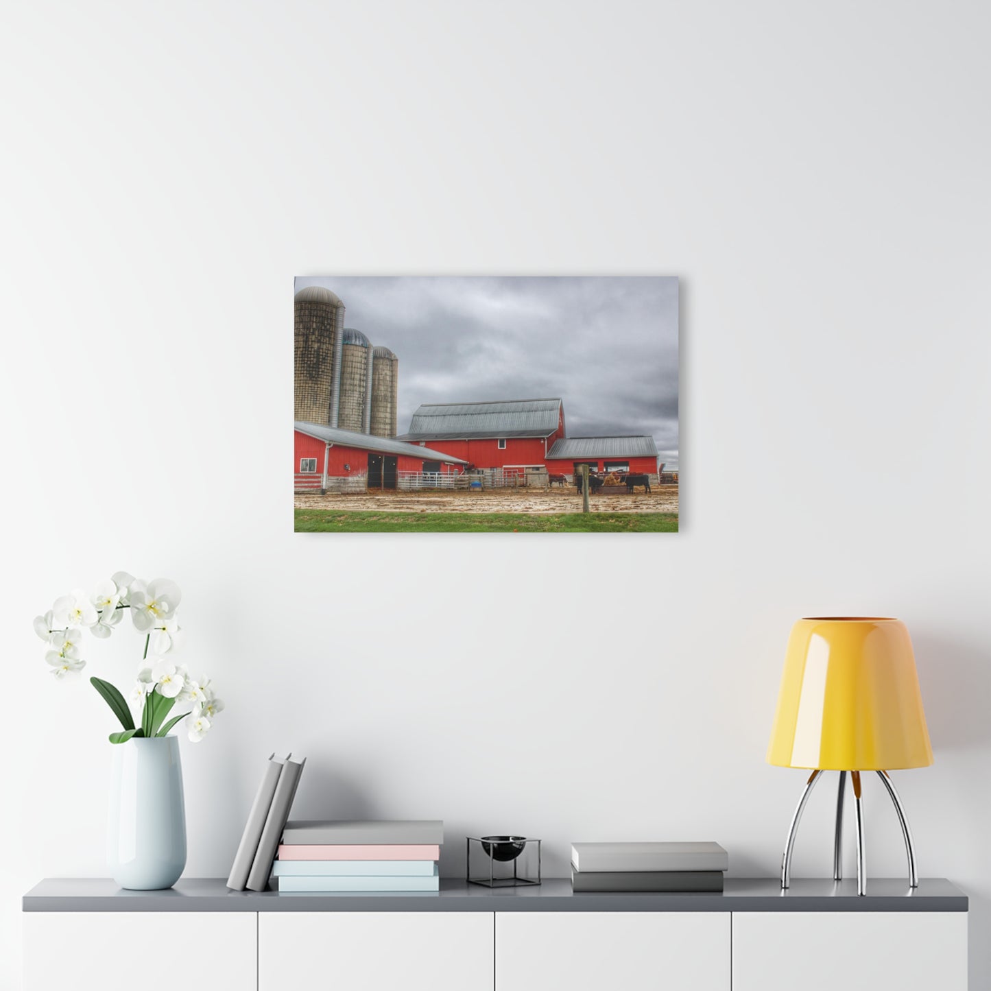 U R There Photography Daley Road Cow Barn Rustic Farmhouse Acrylic Wall Print