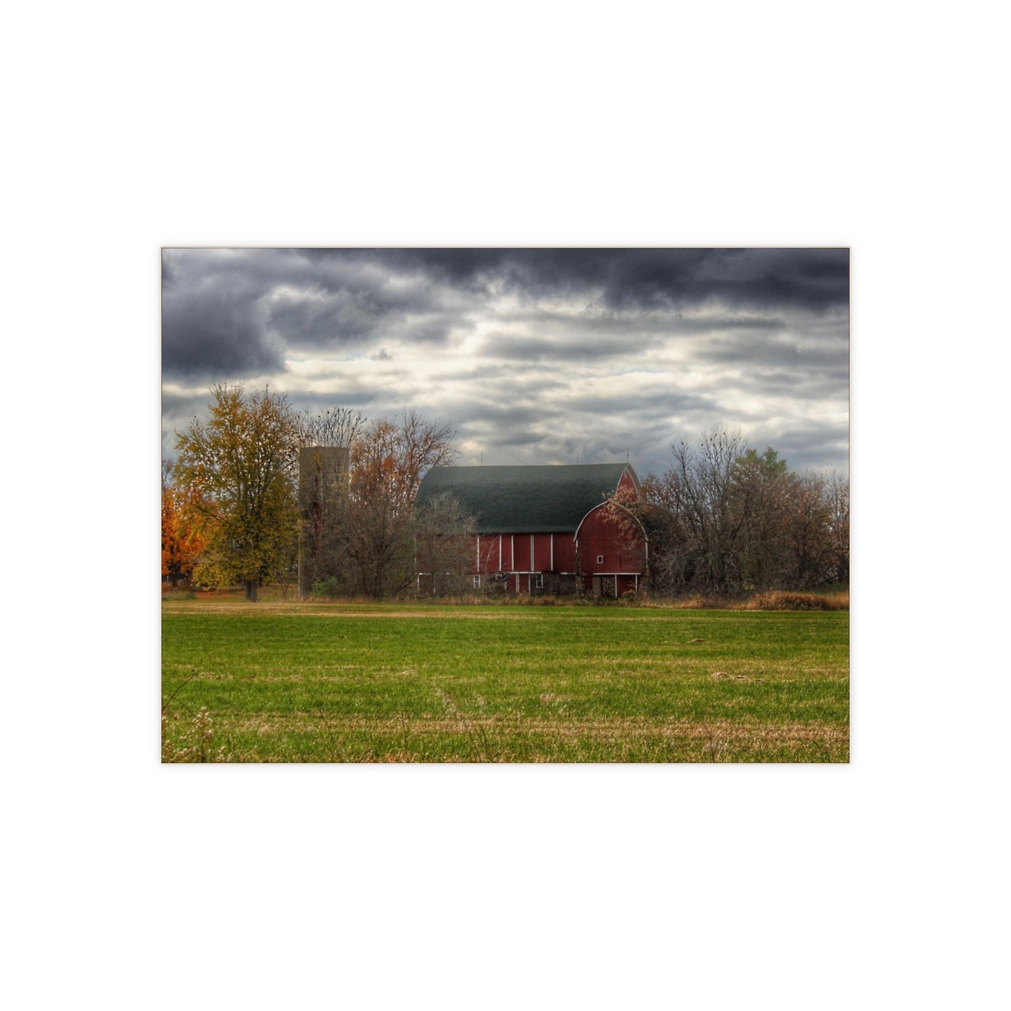 U R There Photography Booth Road Hidden Red I Rustic Farmhouse Decorative Ceramic Tile