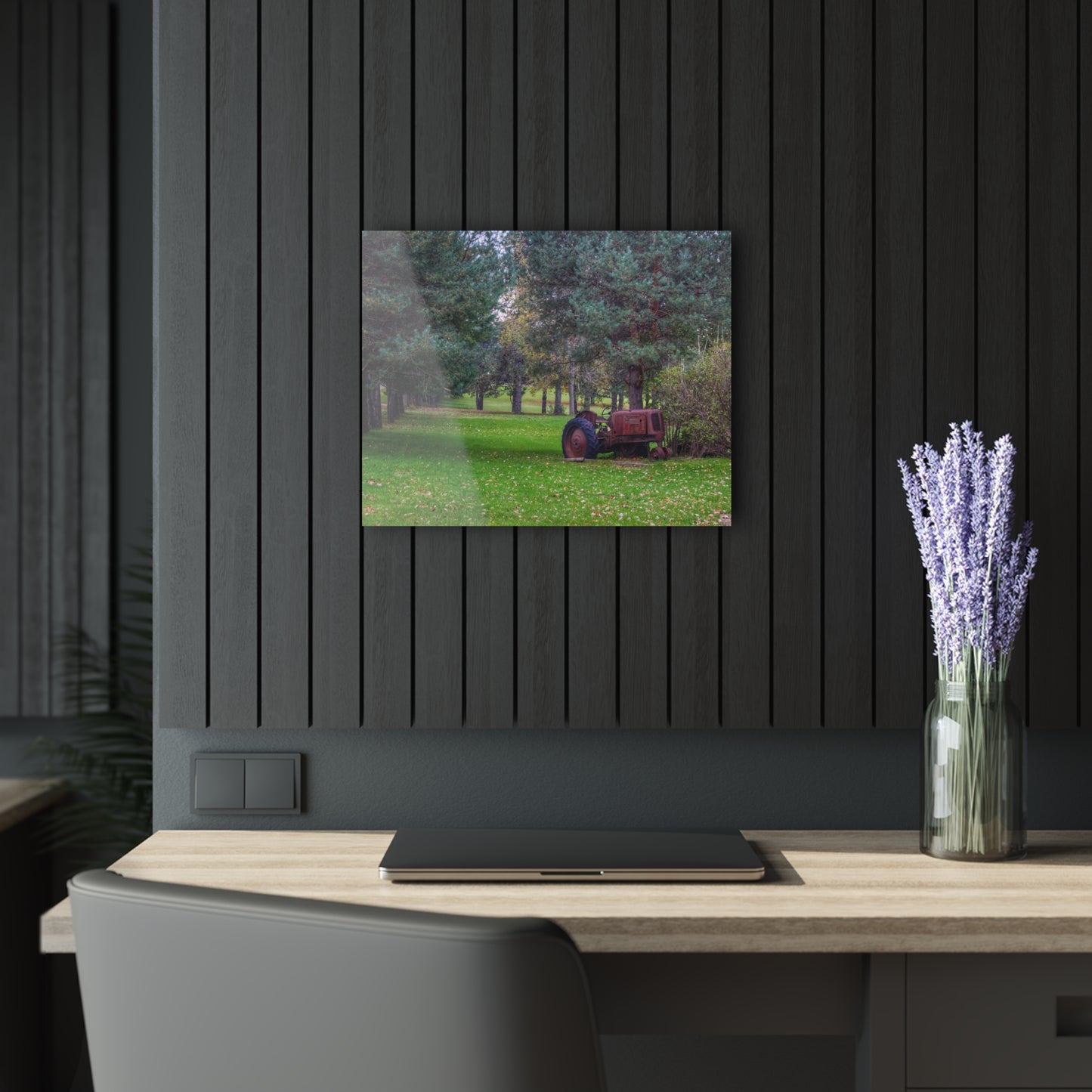 U R There Photography Casey Road Yard Art II Rustic Farmhouse Acrylic Wall Print
