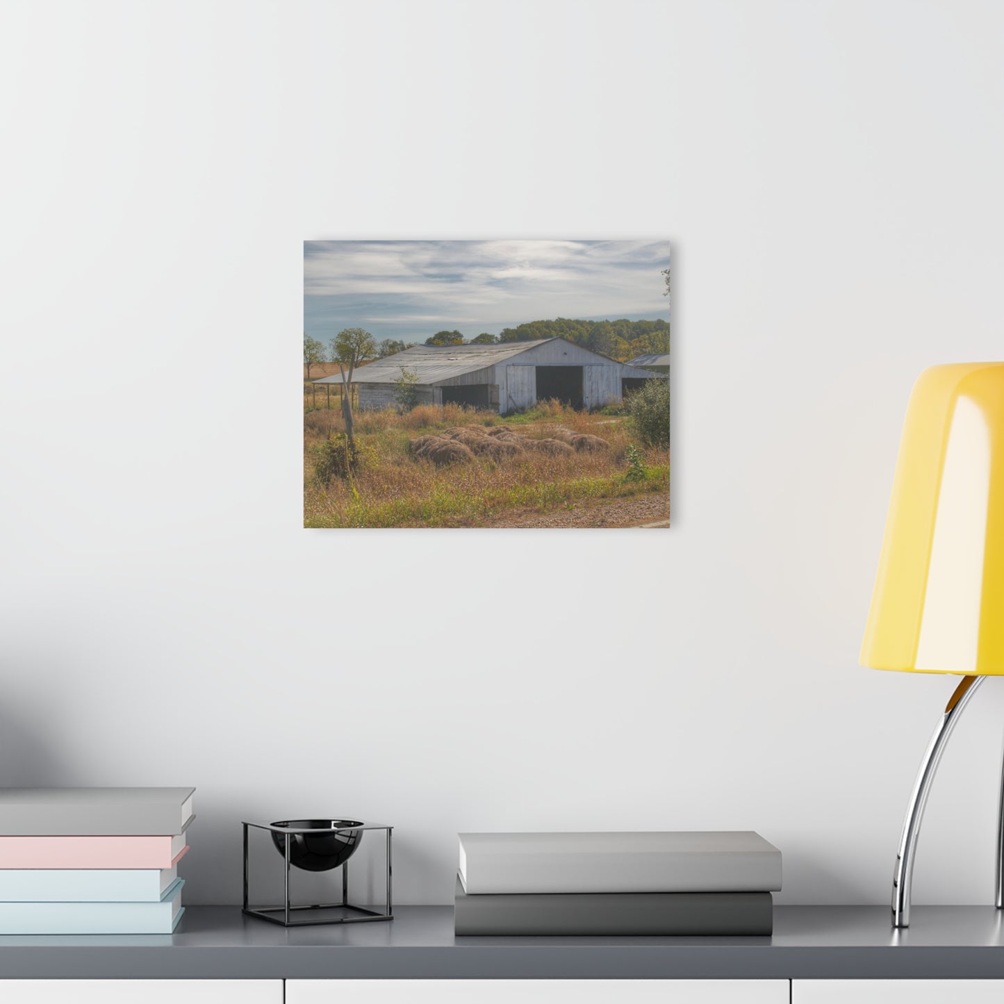 U R There Photography Hurds Corner Road Grey Shack Rustic Farmhouse Acrylic Wall Print