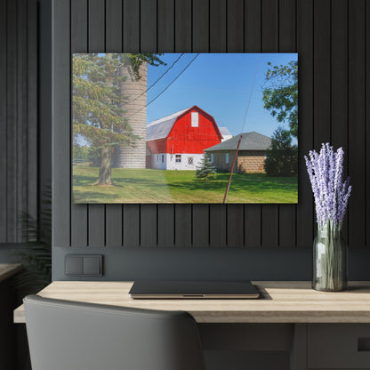 Barn Boutique Modern Farmhouse Acrylic Wall Print| East Lake Road Red and Little Grey