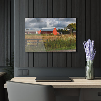 U R There Photography Beyond the Fence on Richfield Road Rustic Farmhouse Acrylic Wall Print