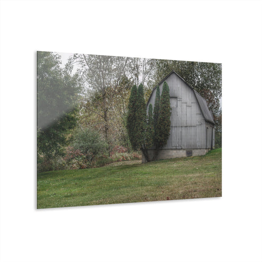 U R There Photography Milliman Road Grey Rustic Farmhouse Acrylic Wall Print