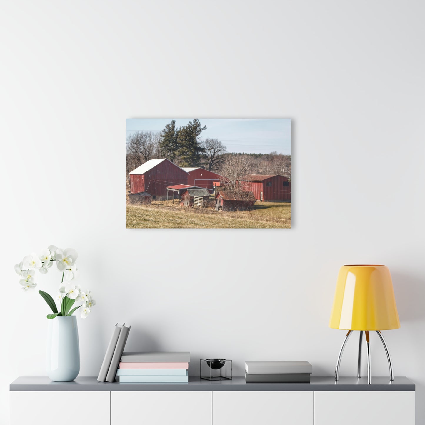 Barn Boutique Modern Farmhouse Acrylic Wall Print| Bronson Lake Reds