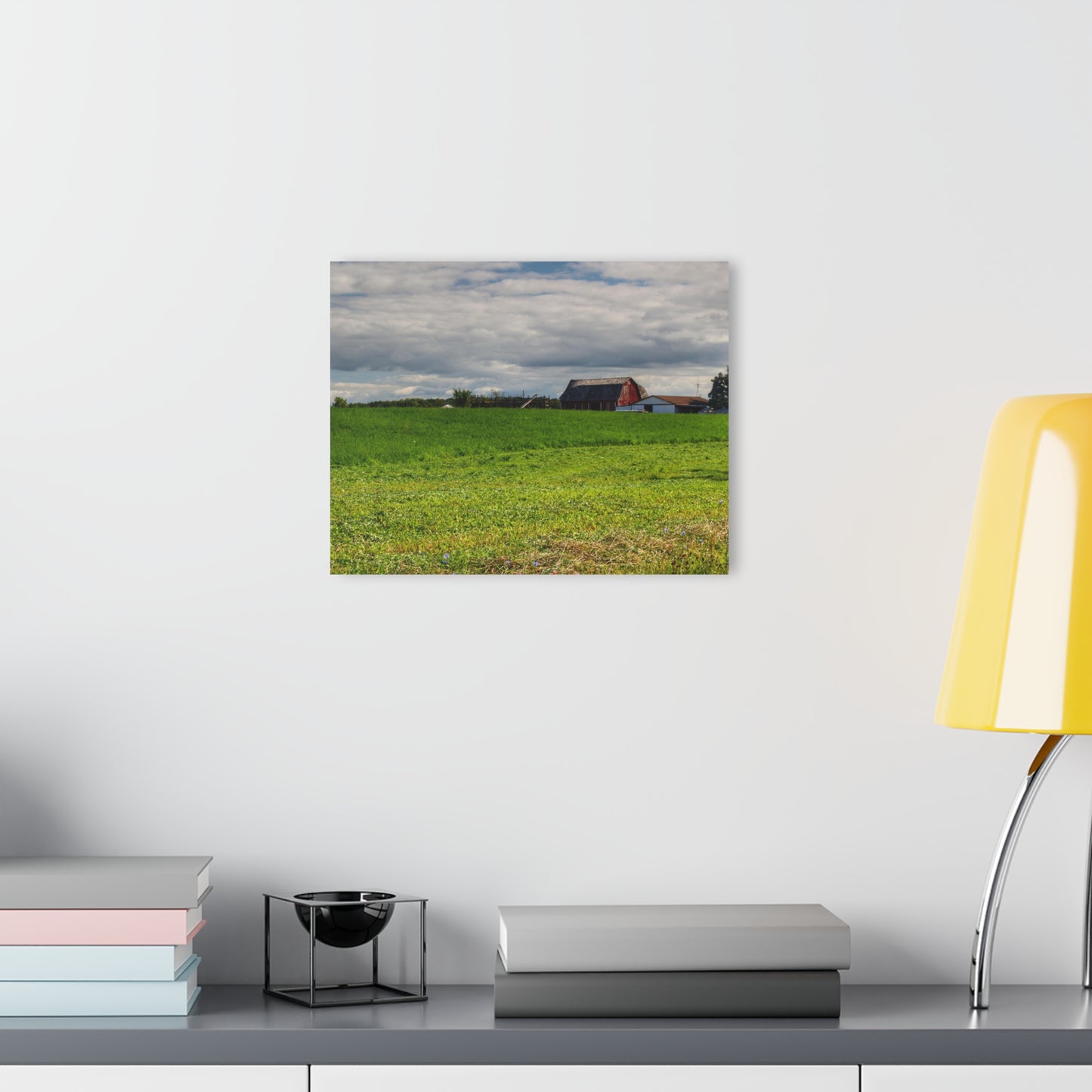 U R There Photography Across the Field in Kingston Rustic Farmhouse Acrylic Wall Print