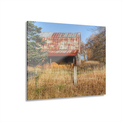 U R There Photography Dodge Road Hay Barn I Rustic Farmhouse Acrylic Wall Print