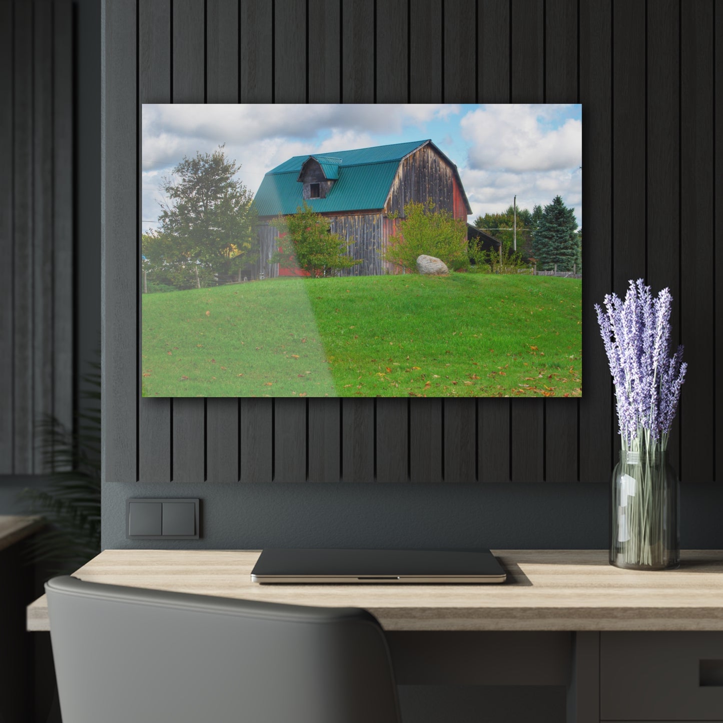 U R There Photography Frances Road Old Red II Rustic Farmhouse Acrylic Wall Print