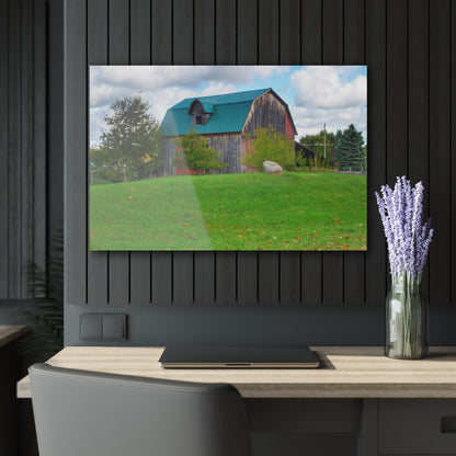 U R There Photography Frances Road Old Red II Rustic Farmhouse Acrylic Wall Print