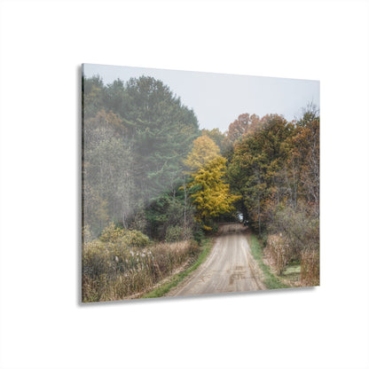 U R There Photography Country Roads in Dryden I Rustic Farmhouse Acrylic Wall Print
