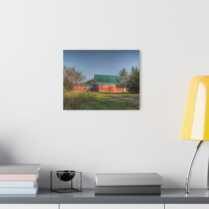 U R There Photography Modern Red II Rustic Farmhouse Acrylic Wall Print