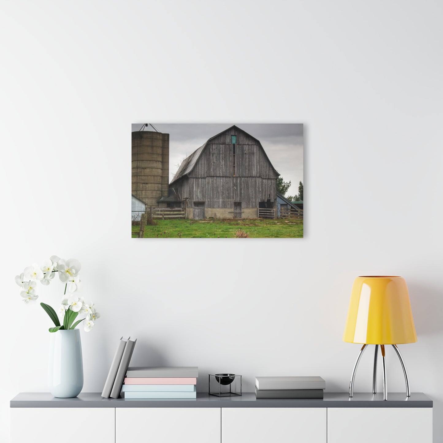 U R There Photography Eddy Road Grey II Rustic Farmhouse Acrylic Wall Print