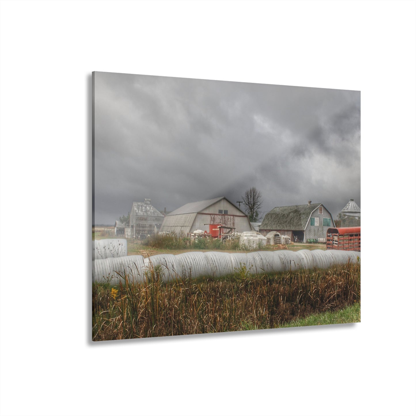 U R There Photography Waterman Road Grey I Rustic Farmhouse Acrylic Wall Print