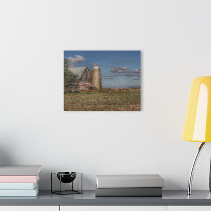 U R There Photography Sheridan Line Road Grey II Rustic Farmhouse Acrylic Wall Print
