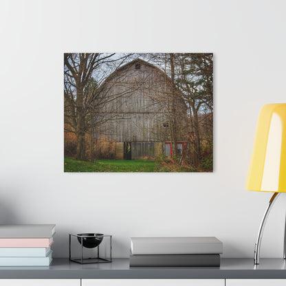 U R There Photography West Murphy Lake Road Grey Rustic Farmhouse Acrylic Wall Print