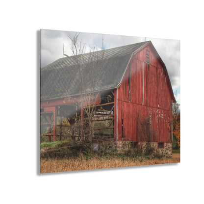 U R There Photography Laur Road Forgotten Red II Rustic Farmhouse Acrylic Wall Print