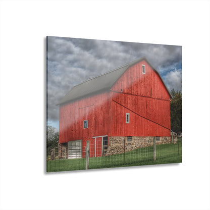 U R There Photography Elba Road Red I Rustic Farmhouse Acrylic Wall Print