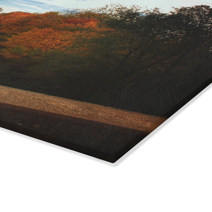 U R There Photography Above the Tracks in Vassar Rustic Farmhouse Tempered-Glass Cutting Board