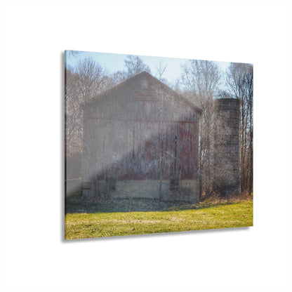 U R There Photography M-15 Red Rustic Farmhouse Acrylic Wall Print
