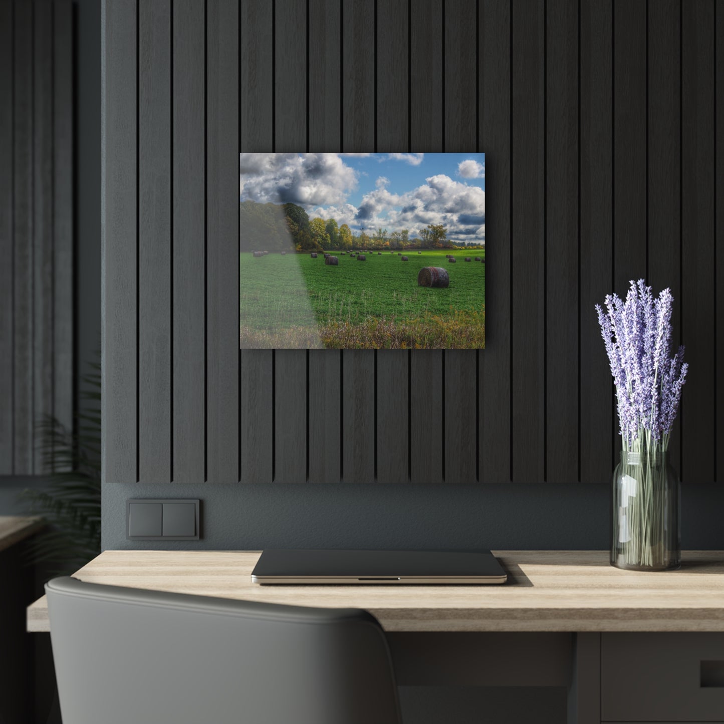 U R There Photography Haybale Heaven 2020 Rustic Farmhouse Acrylic Wall Print