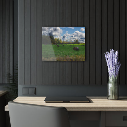 U R There Photography Haybale Heaven 2020 Rustic Farmhouse Acrylic Wall Print