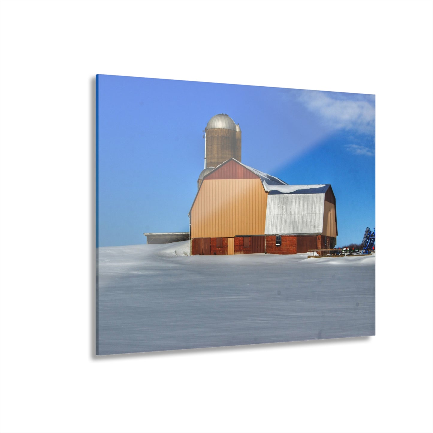 U R There Photography Bay City - Forestville Beige Barn Rustic Farmhouse Acrylic Wall Print